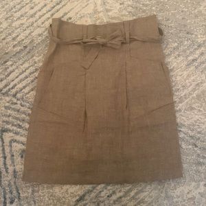 Bcbg MaxAzaria paperbag linen skirt
